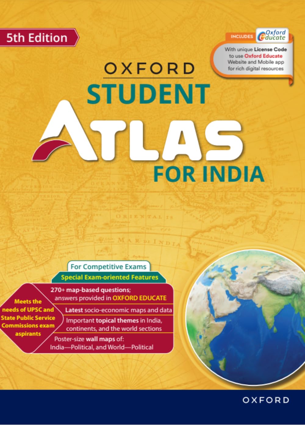 Oxford Student Atlas for India | 5th Edition | For UPSC and Competitive Exams